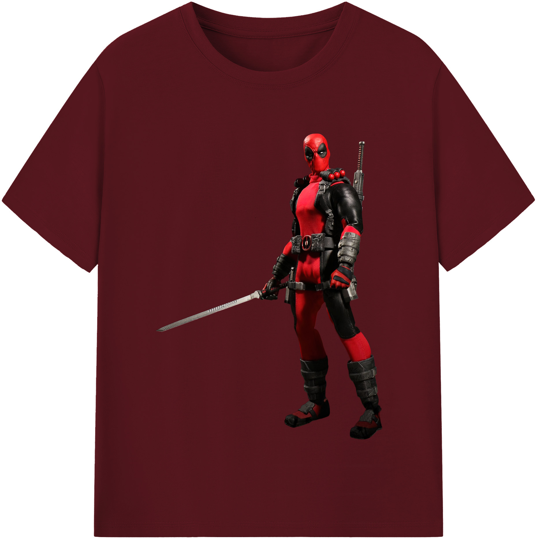 （画像用） Deadpool デッドプール 綿100％半袖Tシャツ（フロントプリント）